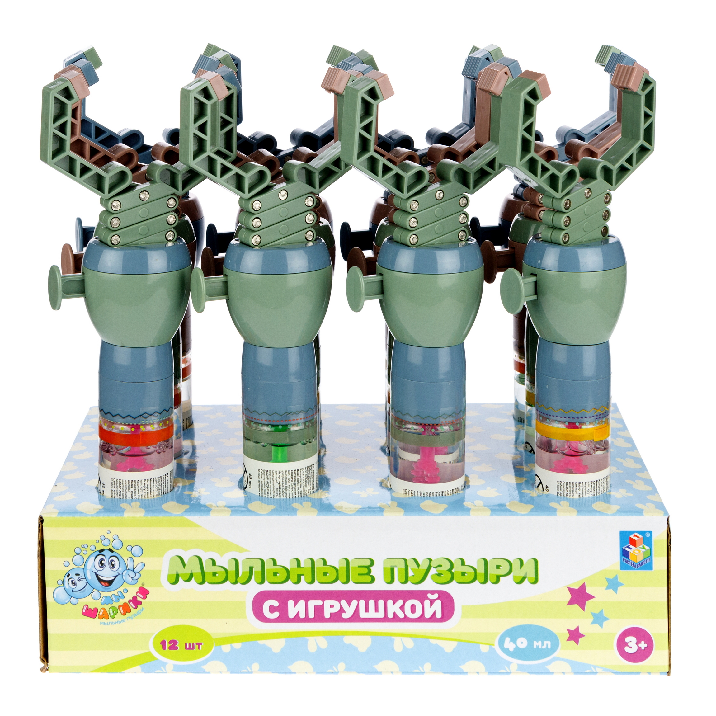 Мыльные пузыри 1TOY набор 12 штук - фото 20