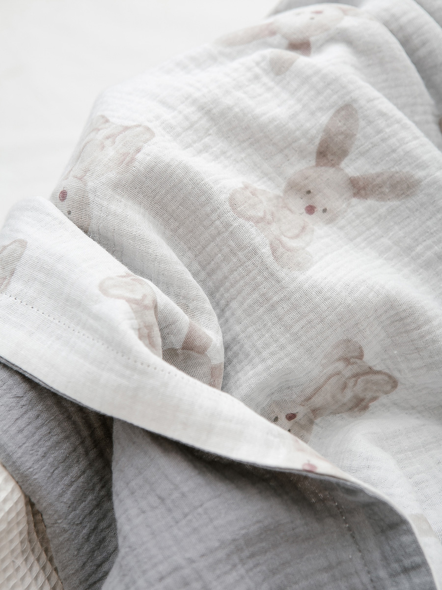 Плед ЛетиПташка Серый 95 x 130 см хлопок - фото 7