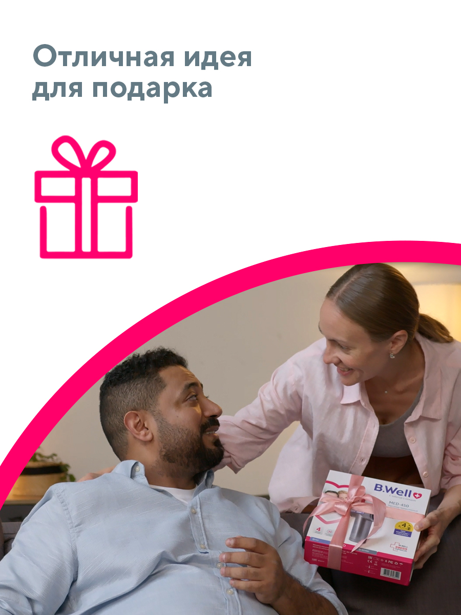 Перкуссионный массажер пистолет B.Well Med-450 - фото 9