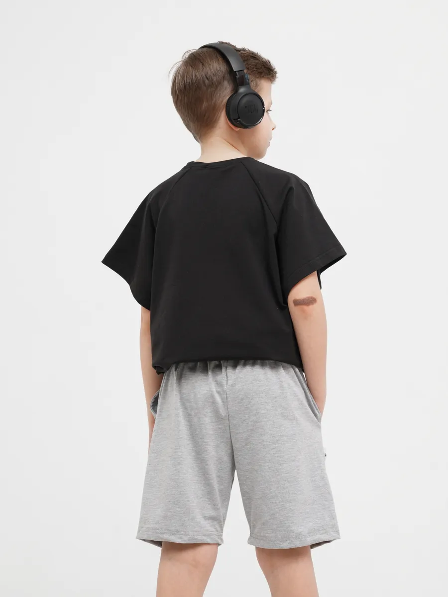 Шорты 3 шт Супер Пупс 3пр/шорты/черный/серый/тмнсиний - фото 13