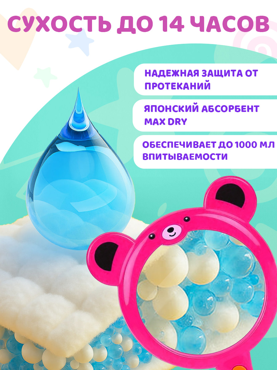 Трусики Mikko Bear Premium M (6-10 кг) 62 шт. - фото 7
