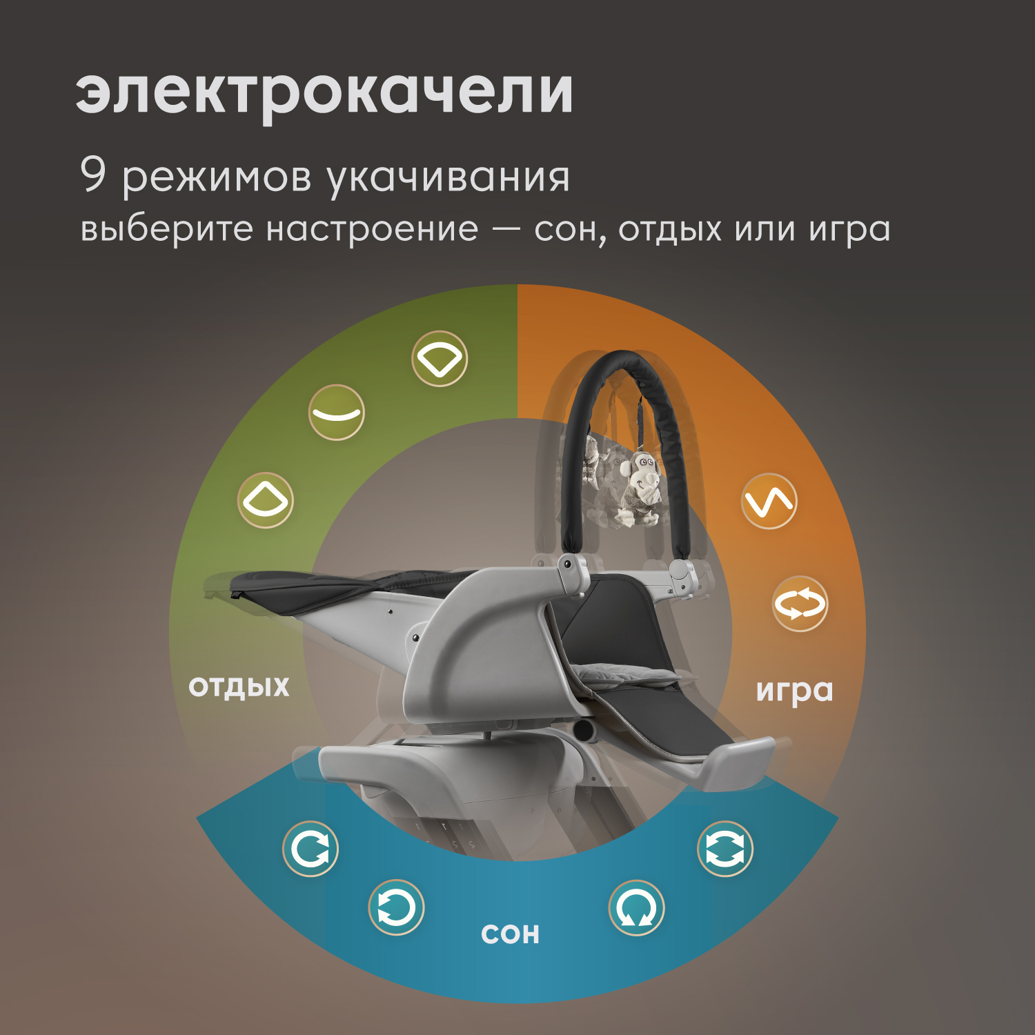 Стульчик для кормления Nuovita Unico Gloria серый - фото 14