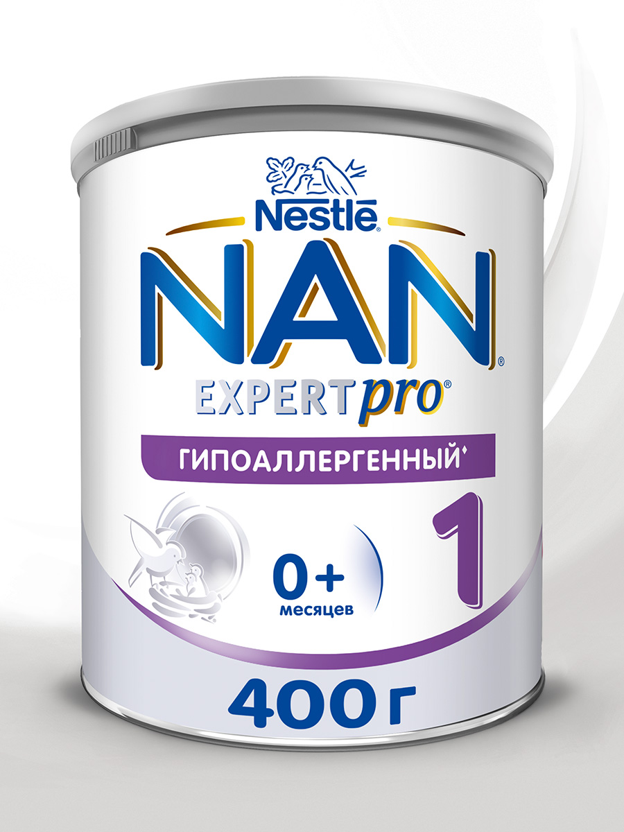Смесь NAN 1 сухая молочная гипоаллергенная 400г с 0месяцев - фото 1