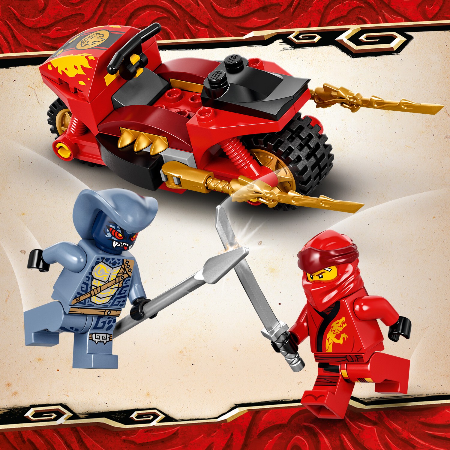 Конструктор LEGO NINJAGO Мотоцикл Кая - фото 4