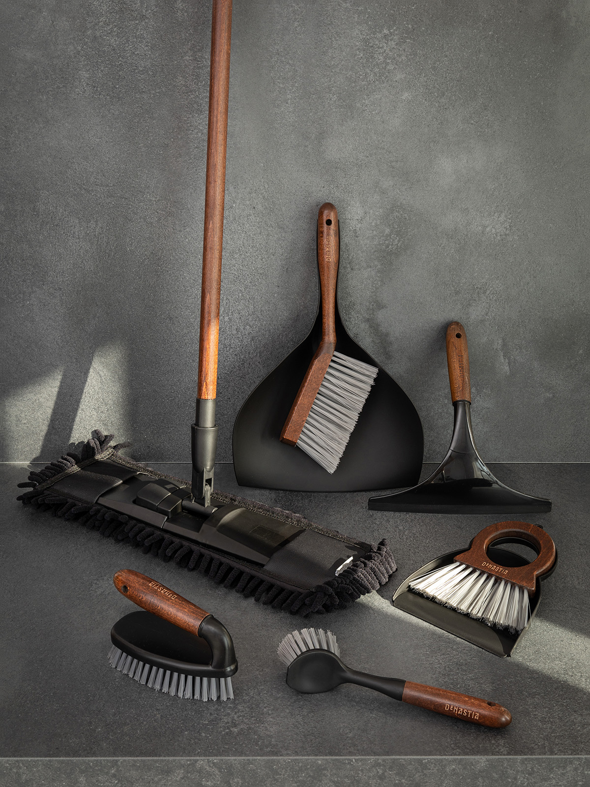 Щётка для мытья посуды DeNASTIA Dark wood 22x4,5x7 см ручка из бука L000045 - фото 2