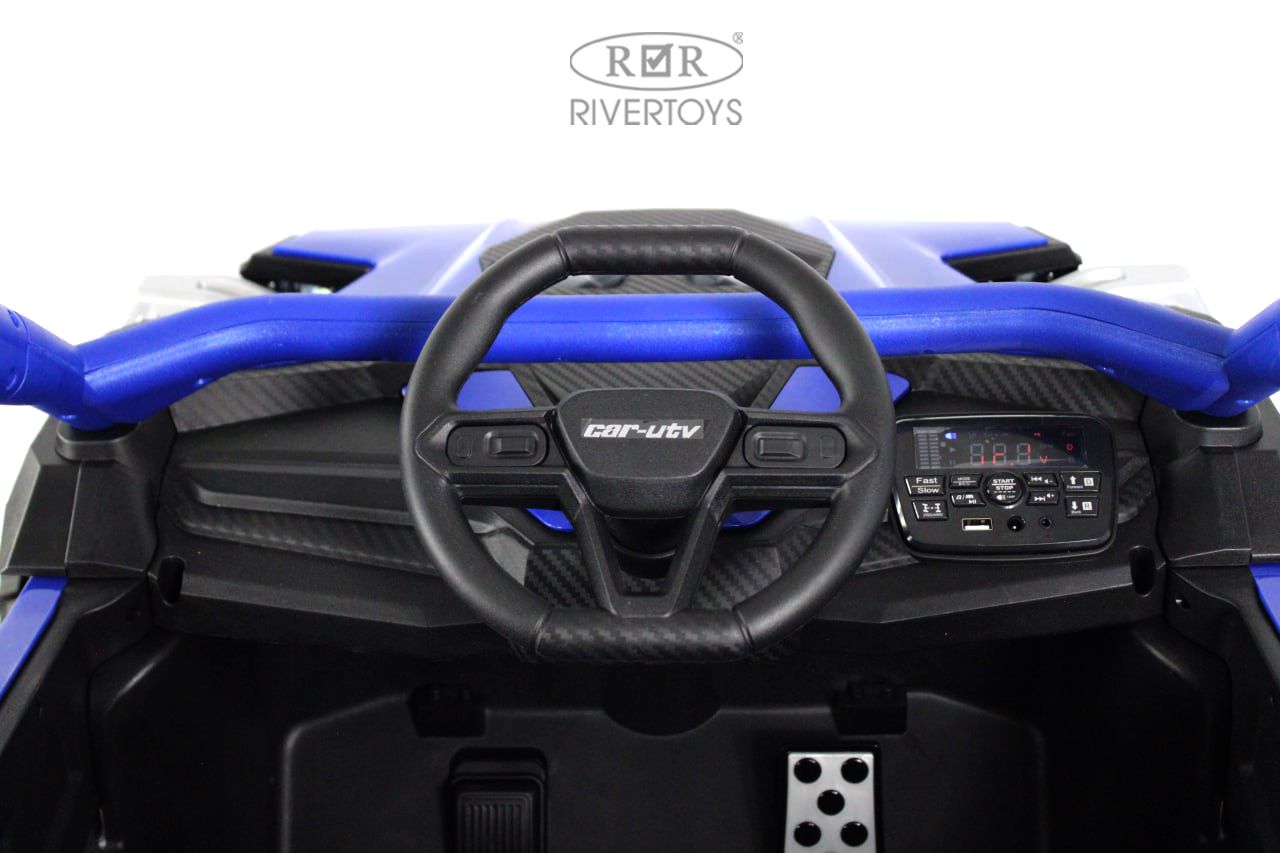 Электромобиль RIVERTOYS Z707ZZ-BLUE С пультом ДУ - фото 10