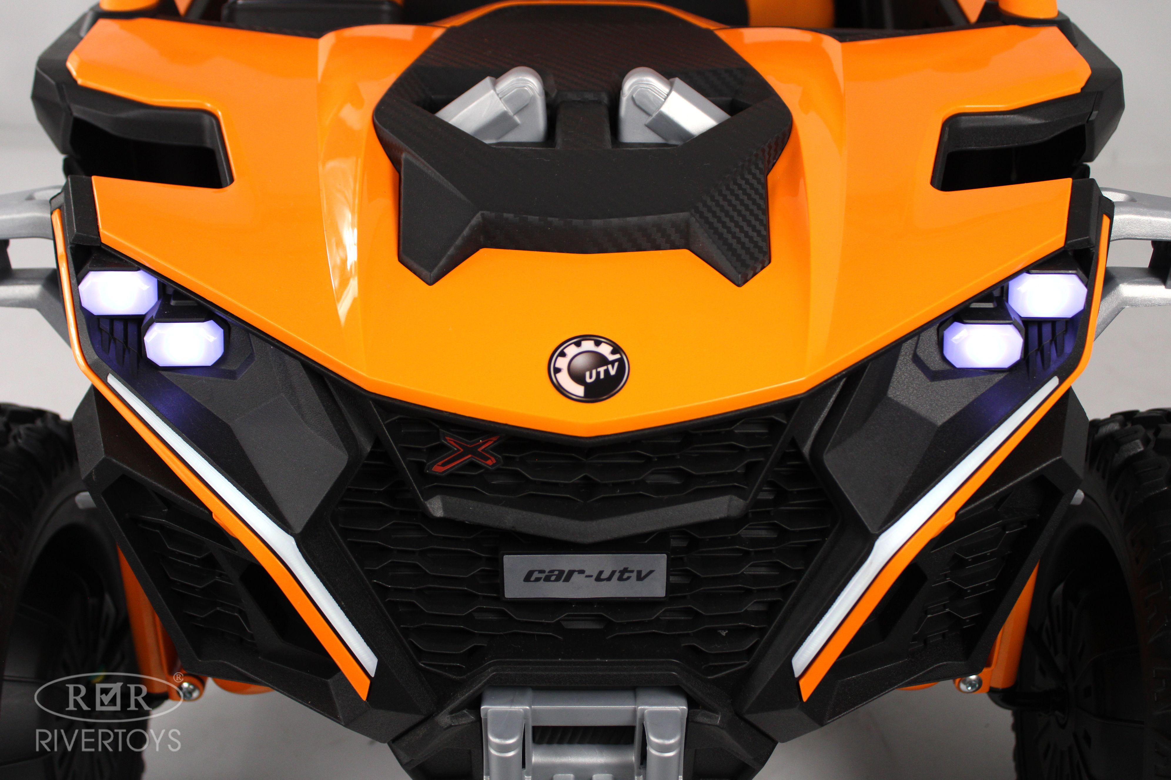 Электромобиль RIVERTOYS Z707ZZ-ORANGE С пультом ДУ - фото 5