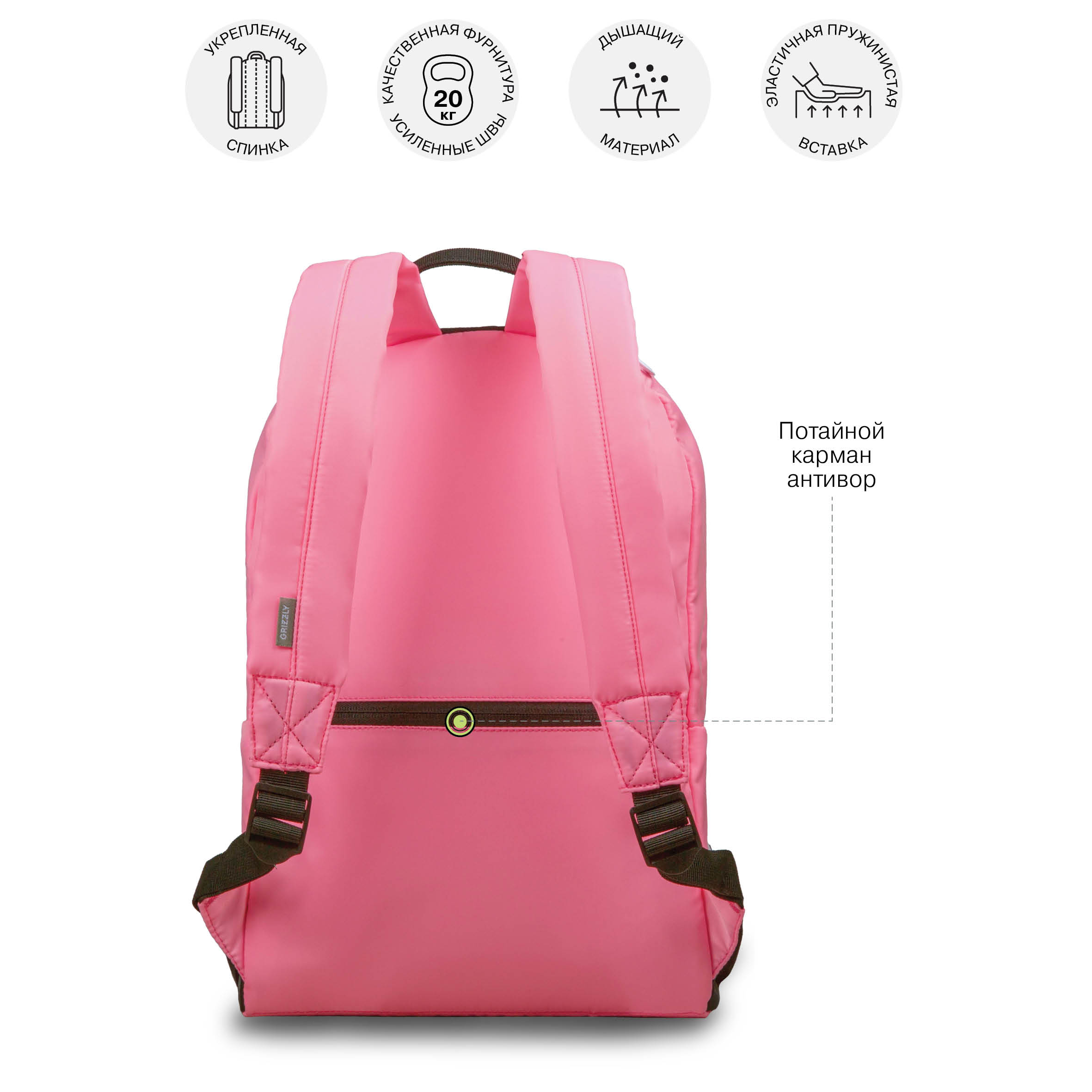 Рюкзак Grizzly для девочки - фото 9