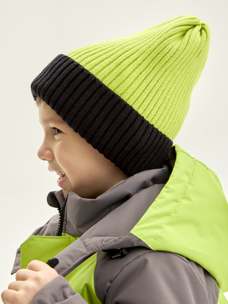 Шапка NIKASTYLE 11з16125 салатовый/черный - фото 1