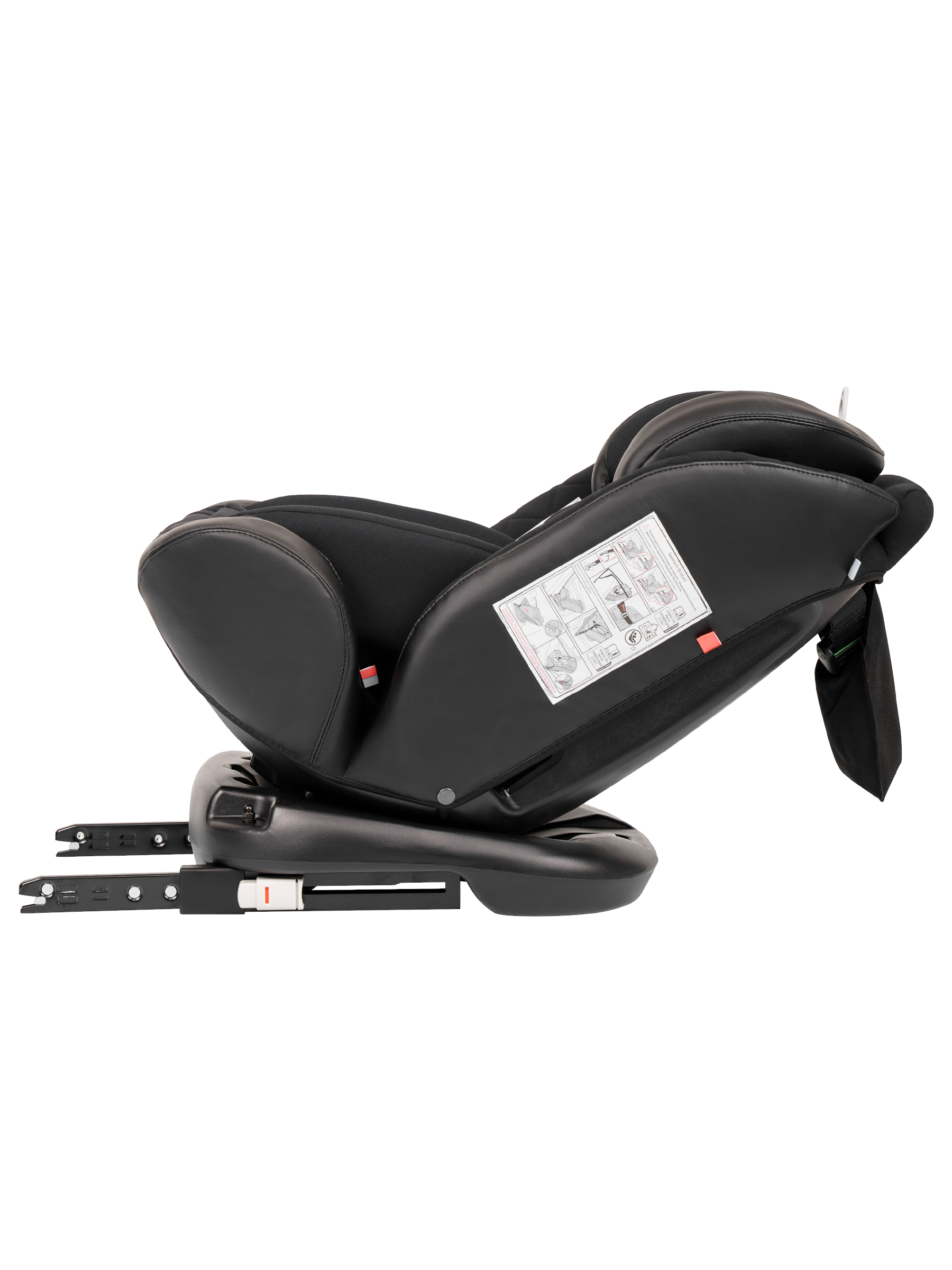 Автокресло Indigo Jovola Fuller, черн.-чер. кожа Isofix 0+/1/2/3 (0-36 кг) черный - фото 35