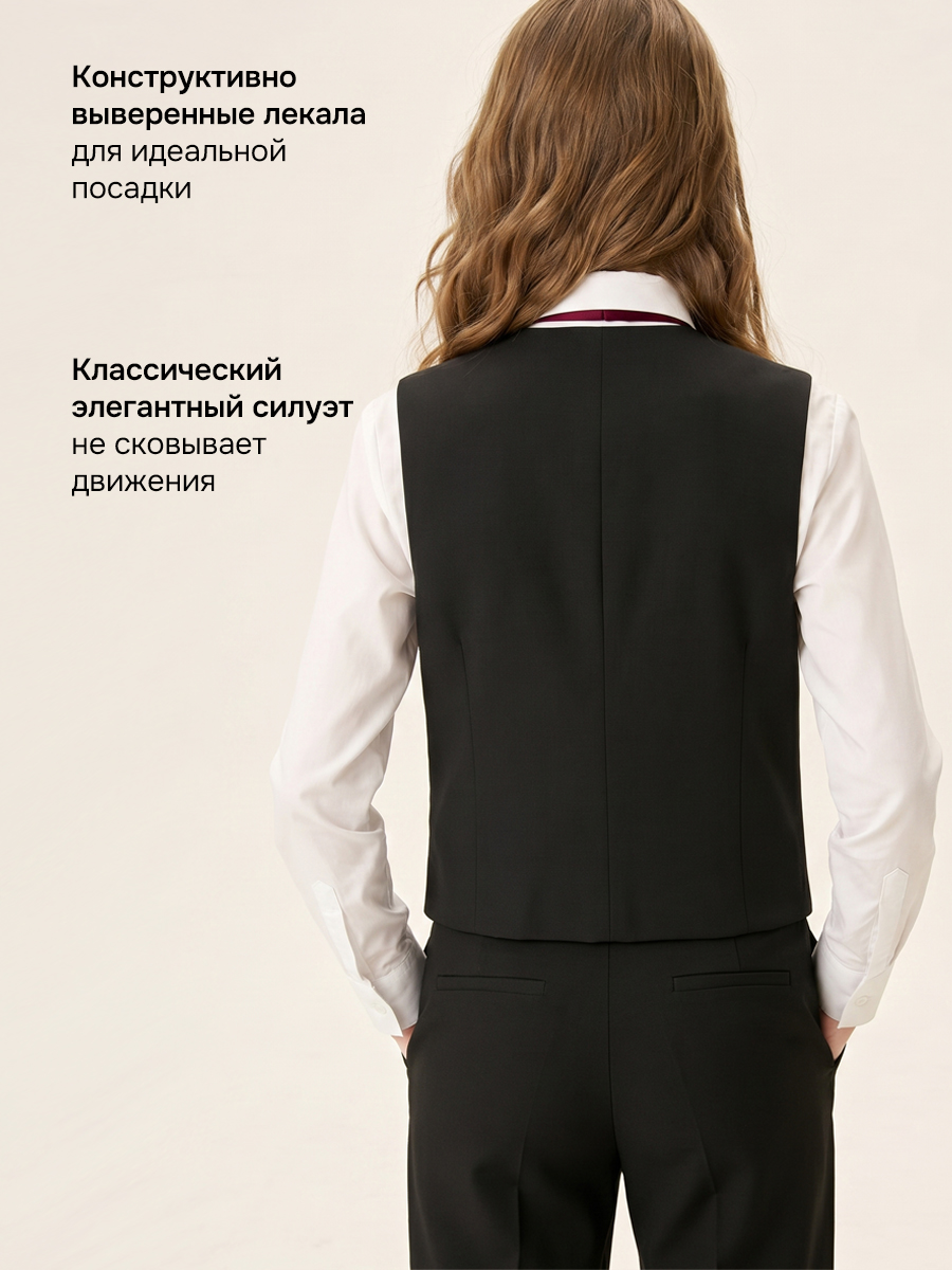 Жилет NIKASTYLE 9ш72026 черный - фото 4
