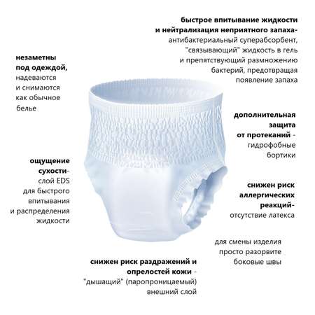 Трусы впитывающие Seni Active Normal L 10 шт