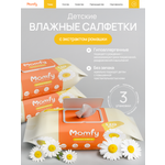 Влажные полотенца Momfy Allergy Comfort 3 упак. 360 шт.