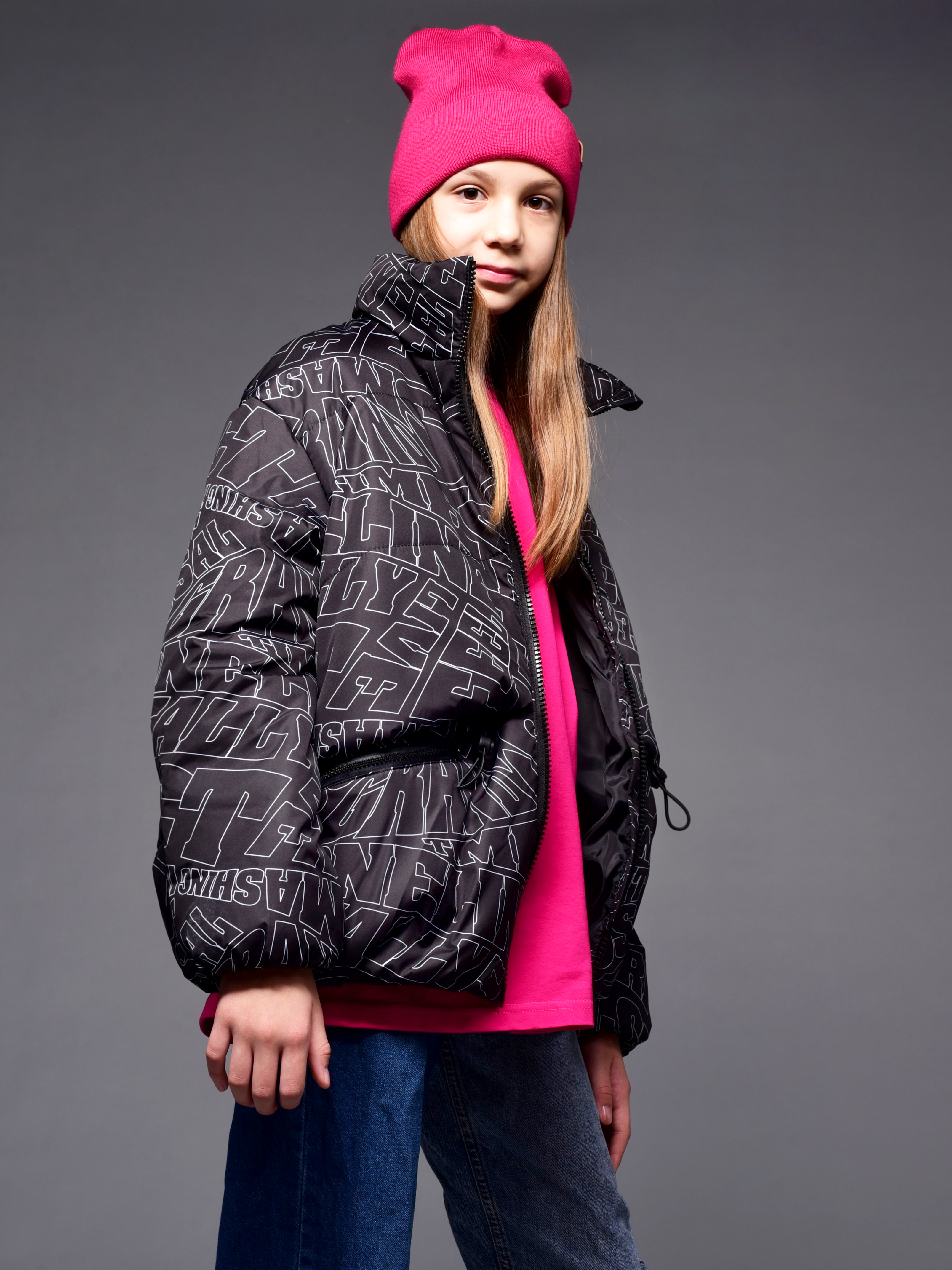 Куртка Аврора 1105-Д/принт-черный - фото 5