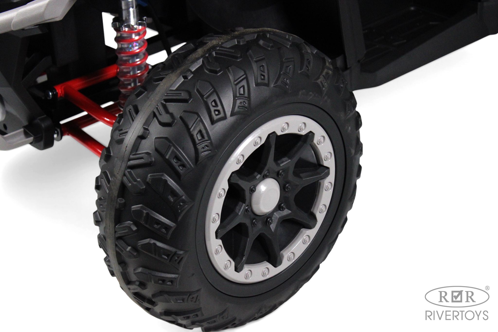 Электромобиль RIVERTOYS Z111ZZ-NEW-GREY С пультом ДУ - фото 6