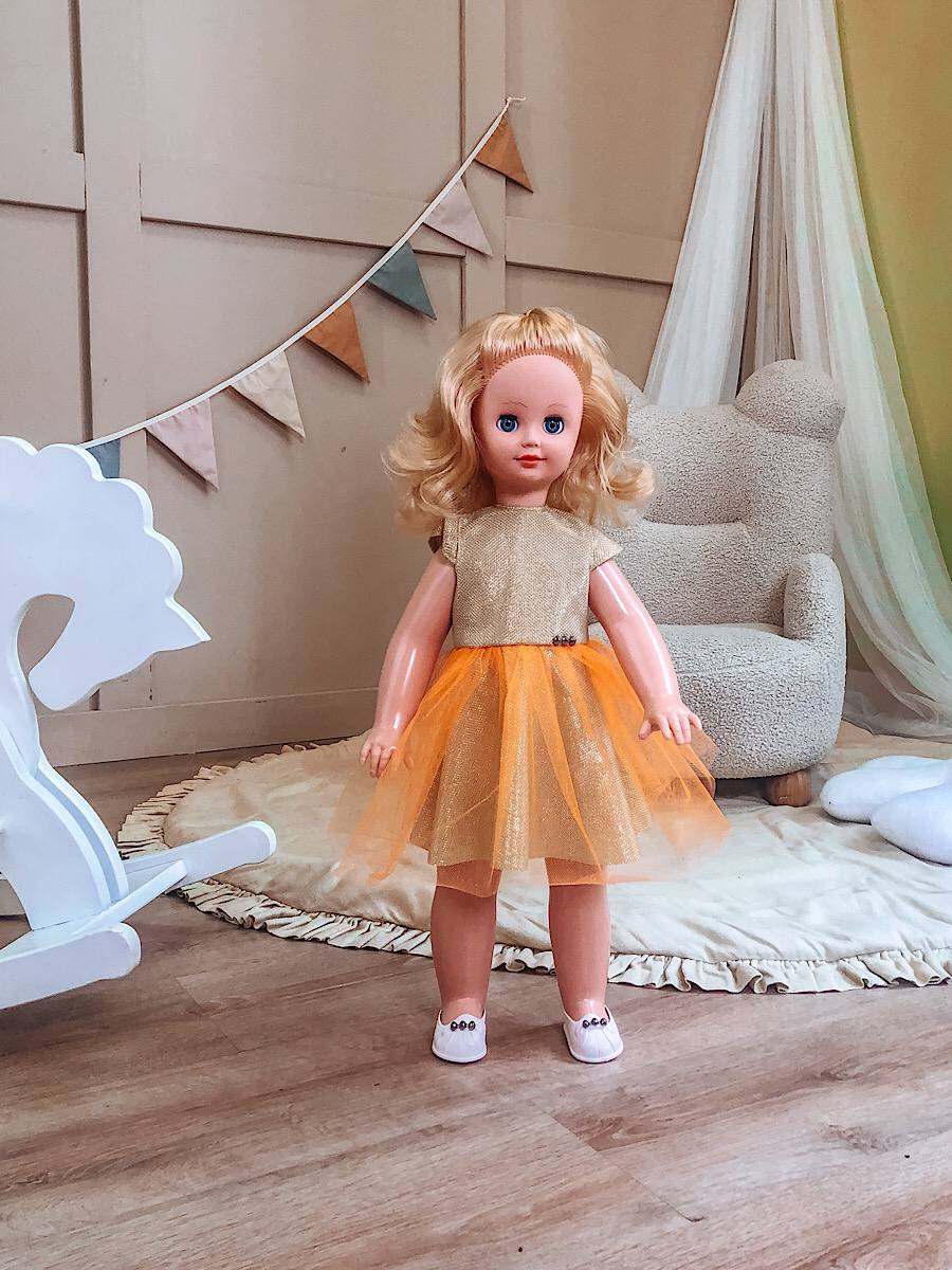 Кукла большая (ростовая) СТРАНА КУКОЛ говорящая, шагающая за руку высота 60 см 20-01.3 - фото 18