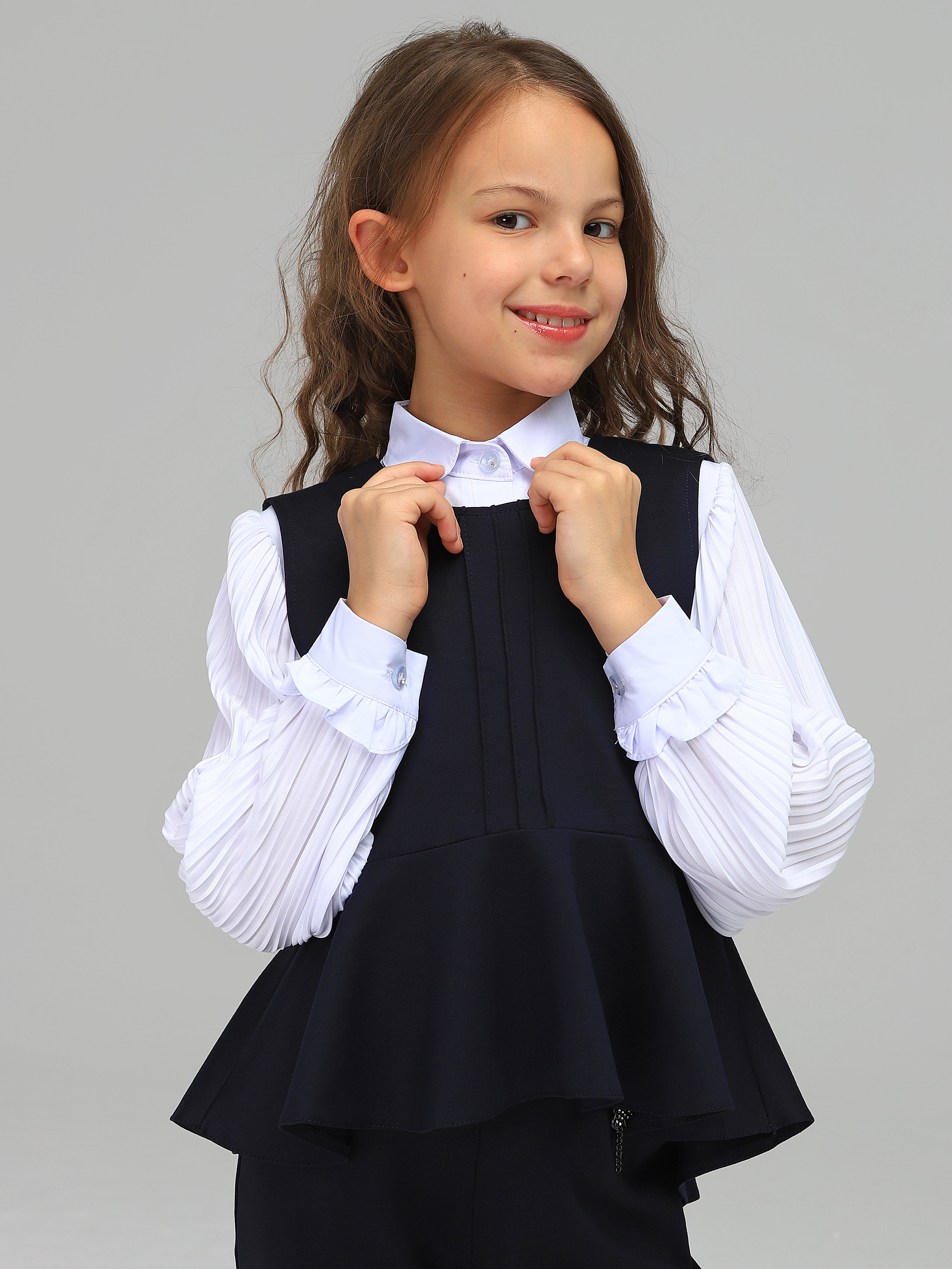 Жилет и брюки СИНИЙ МИР W9022B-G39 - фото 5