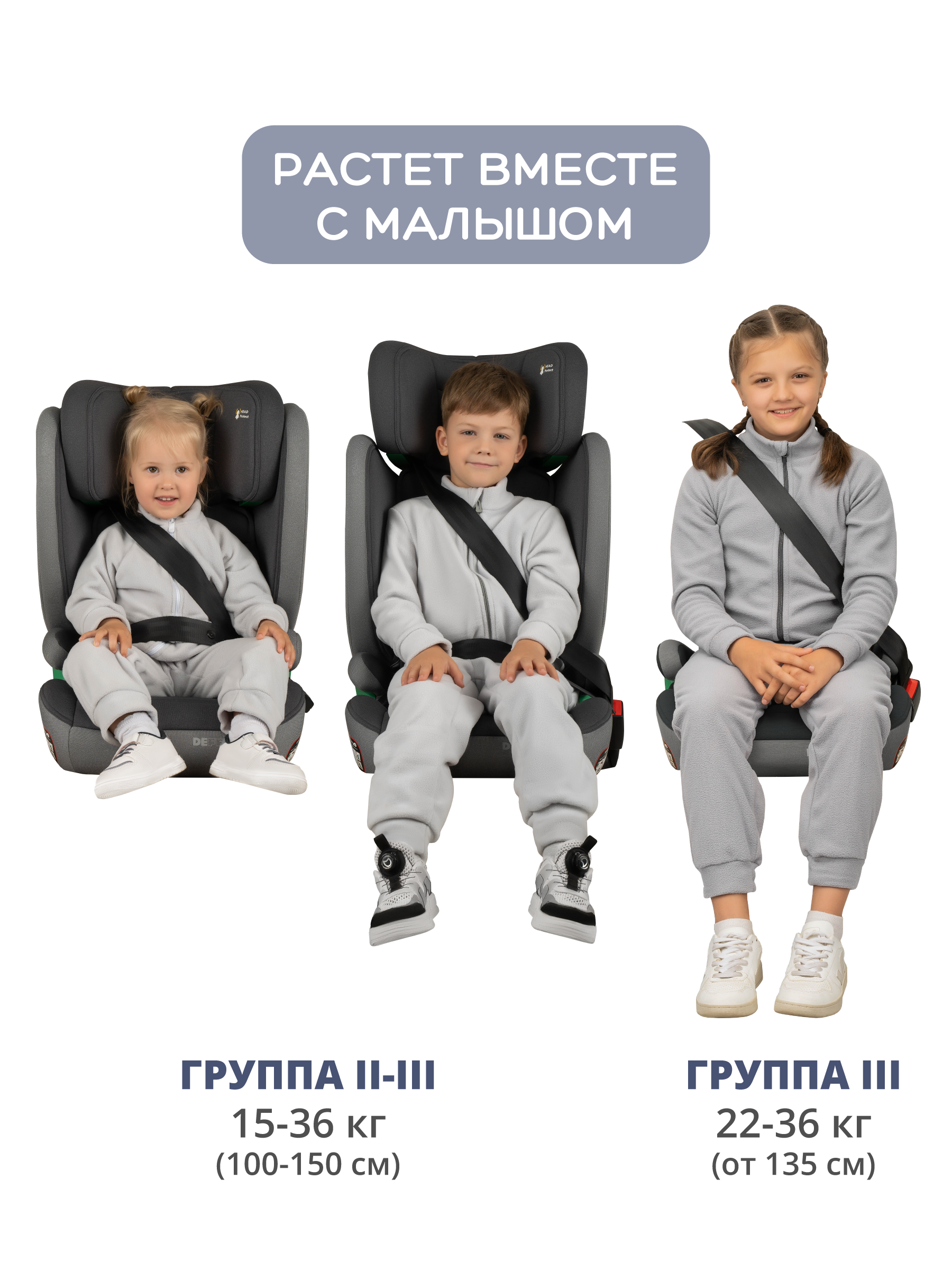 Автокресло Indigo DEFENDER, I-SIZE, черный Isofix 2/3 (15-36 кг) черный - фото 7