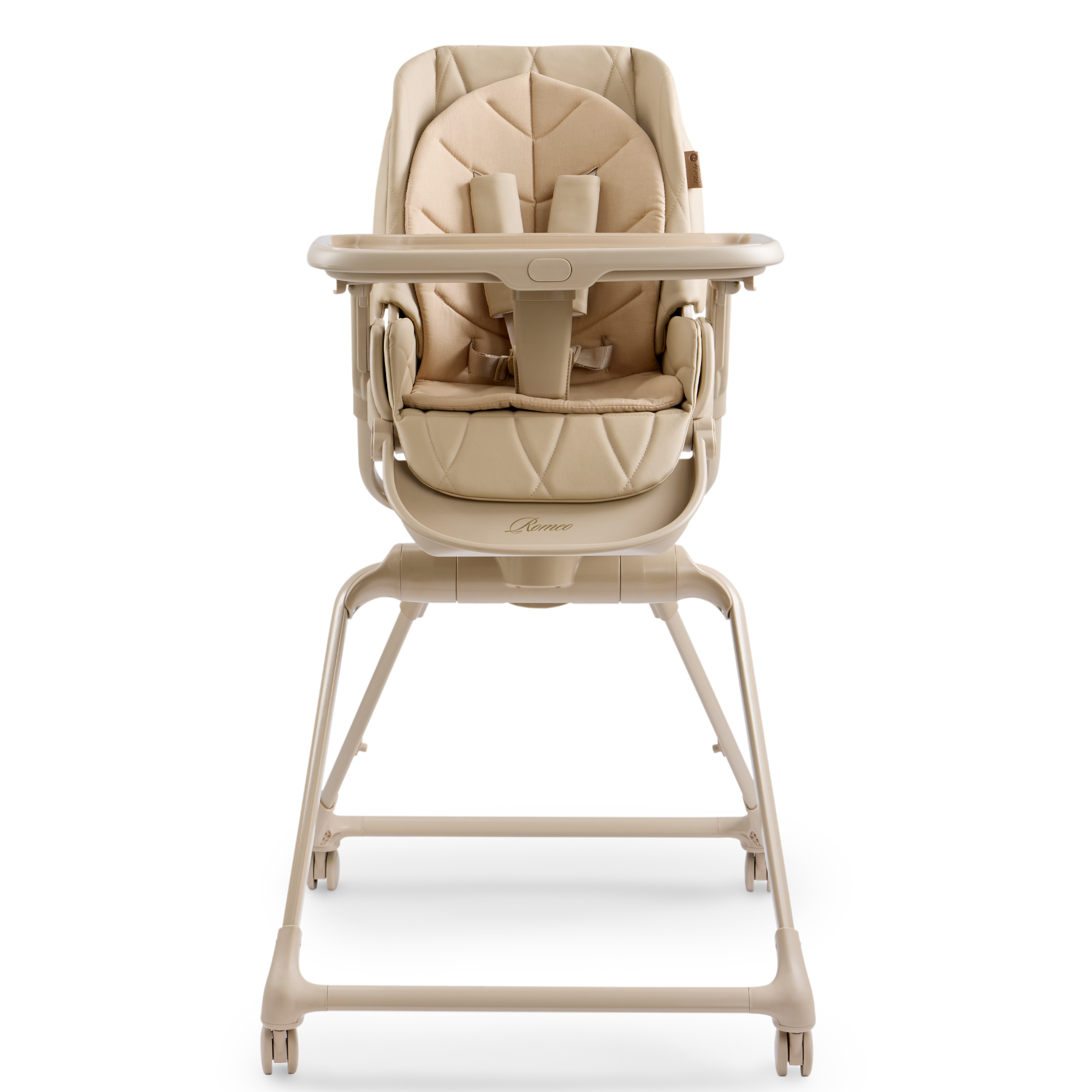 Стульчик для кормления Happy Baby ROMEO бежевый - фото 12