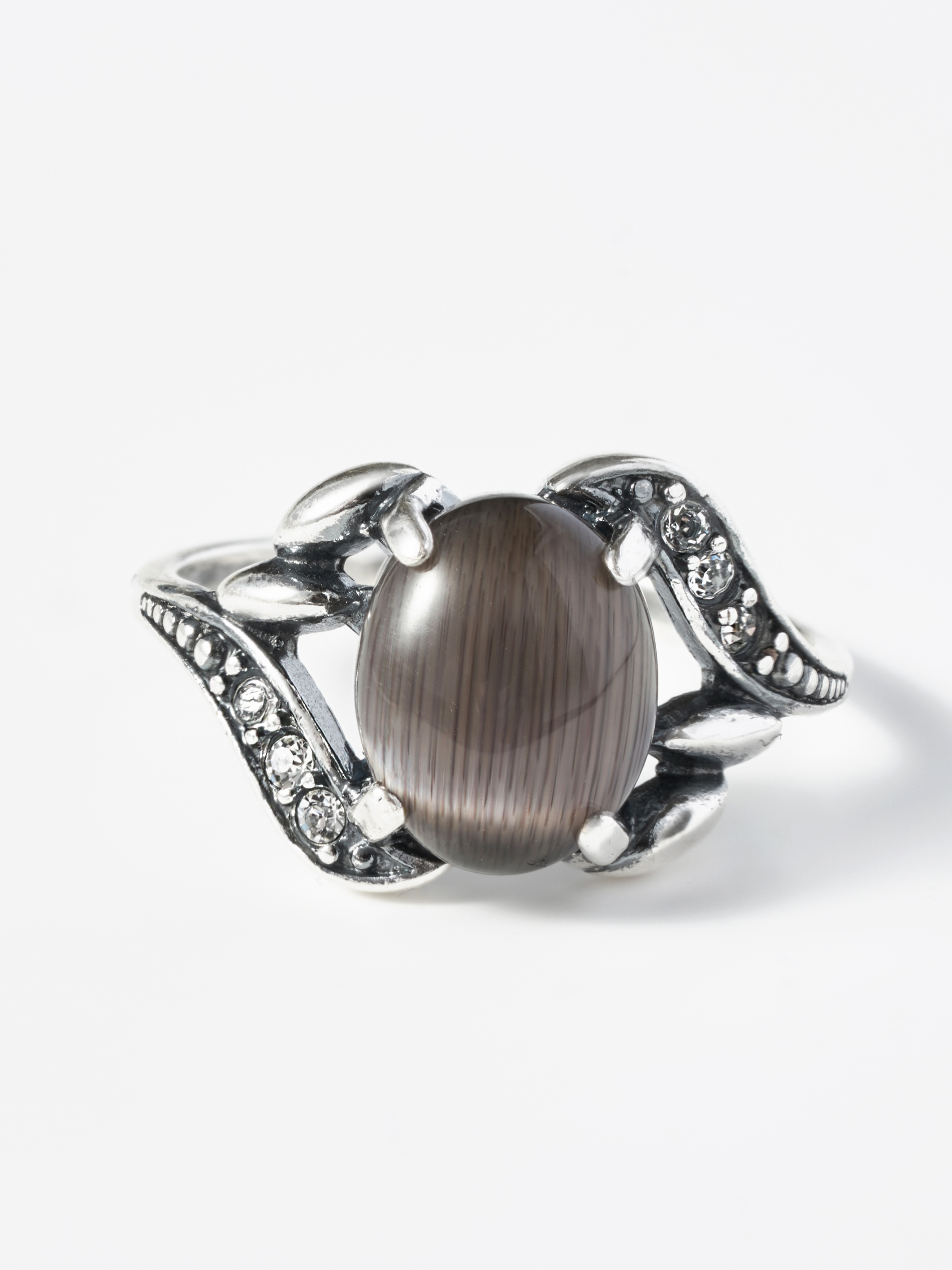 Изображение товара Кольцо Shine and Beauty с камнем кошачий глаз премиум качества