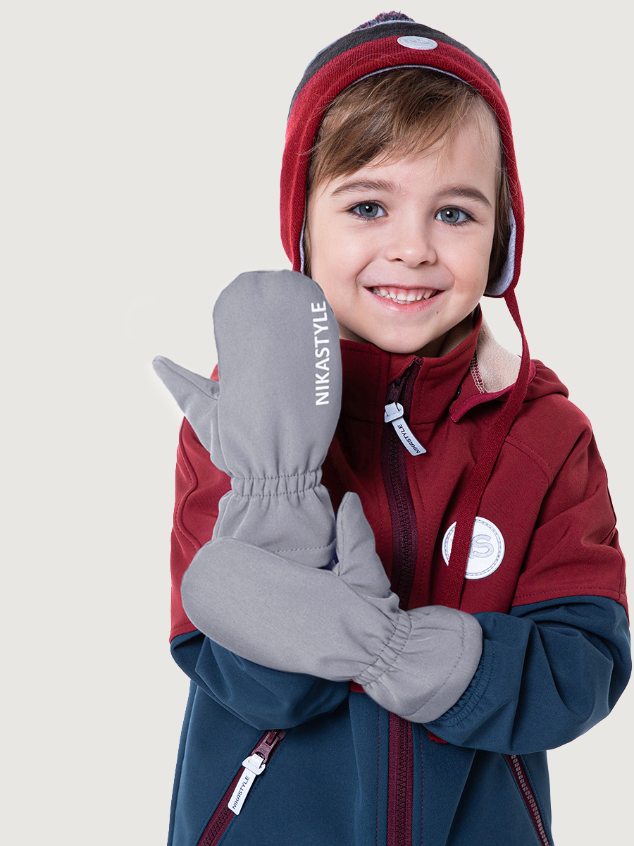 Варежки NIKASTYLE 14л16726 серый - фото 1