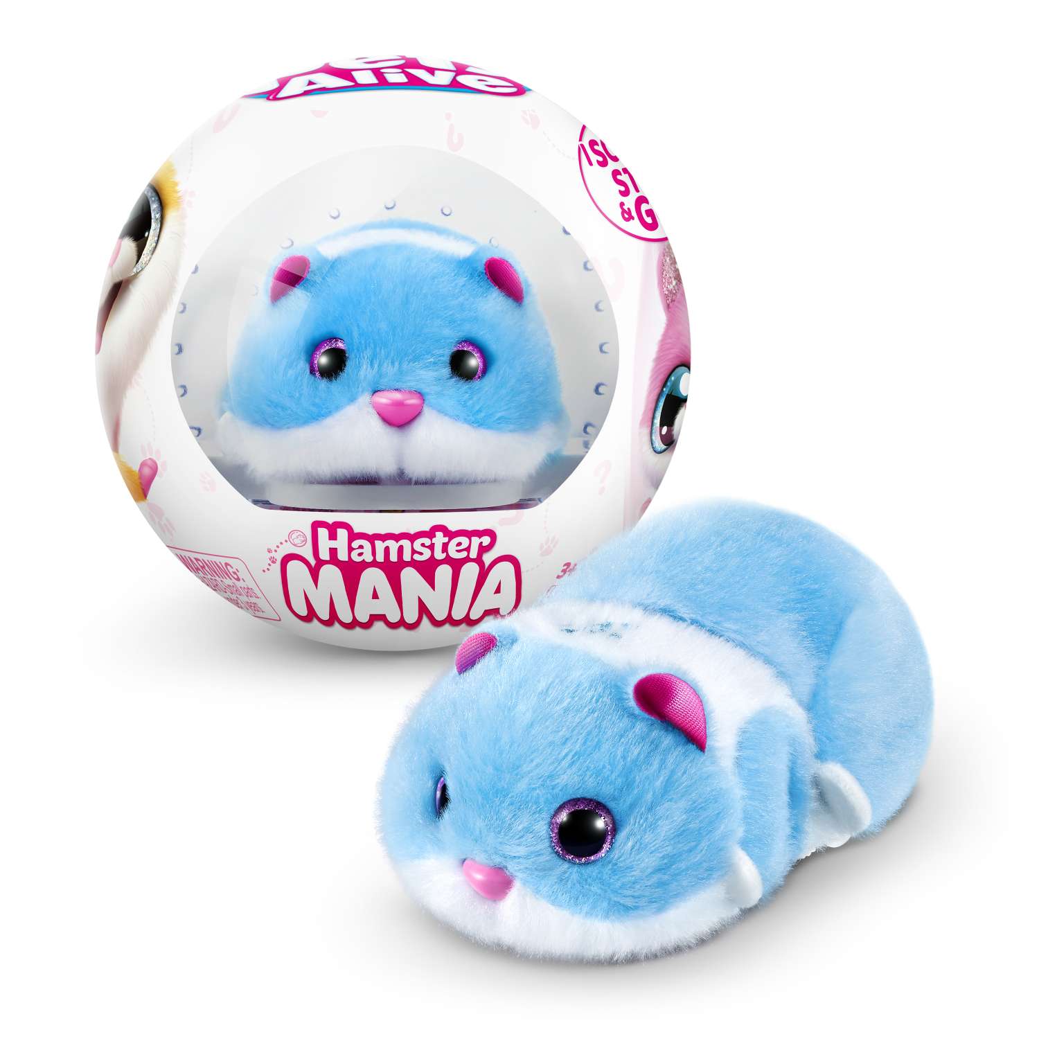 Мягкая игрушка Zuru Pets Alive хомяк Hamstermania Шар - фото 12