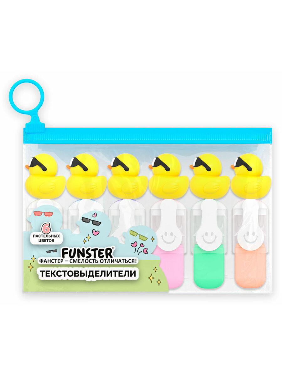 Текстовыделители Funster 6 цв. - фото 2
