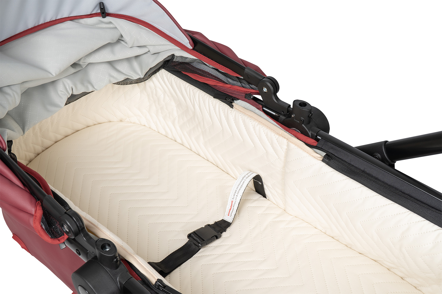 Коляска трансформер Aimile Adventurer бордовый - фото 23