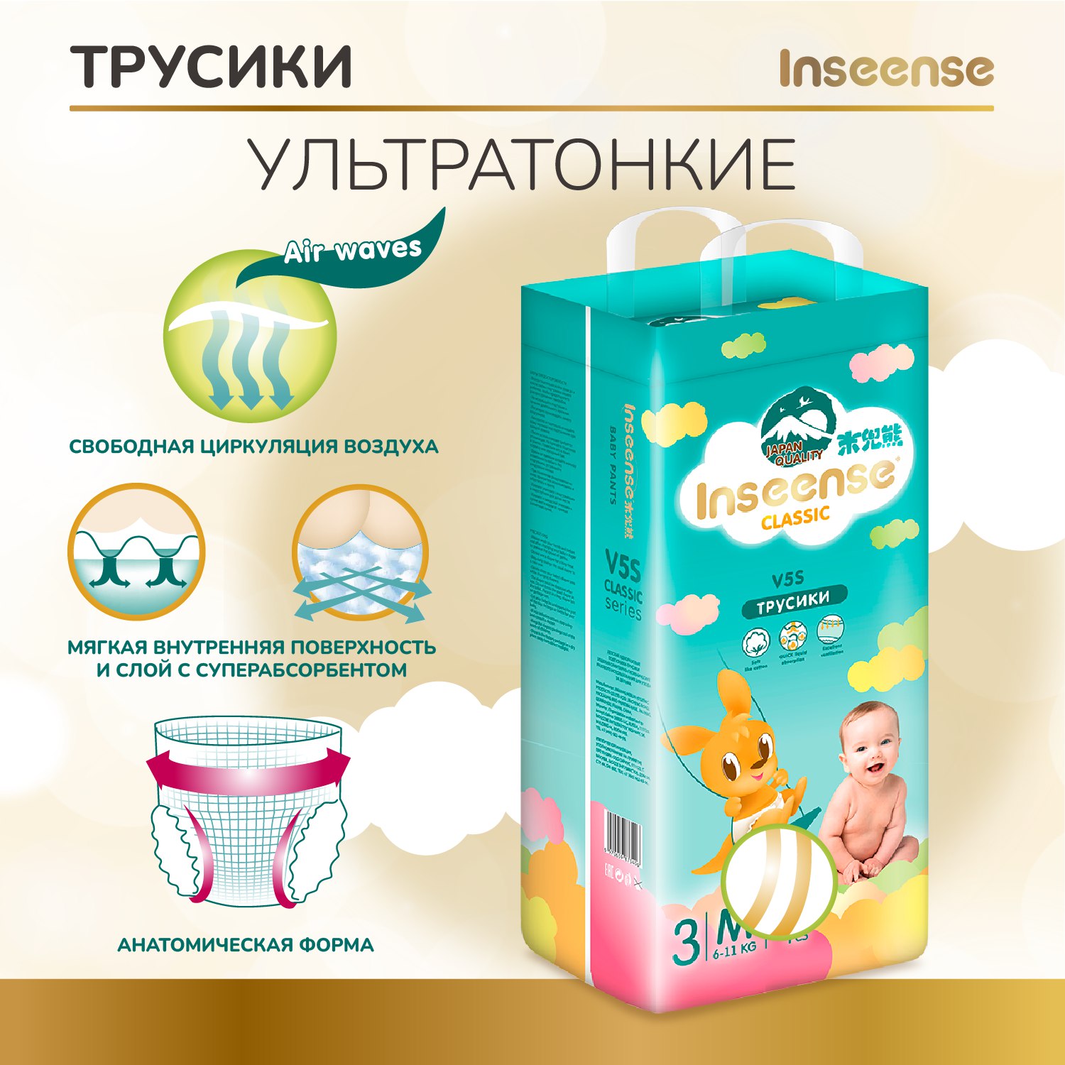 Трусики INSEENSE Classic M 48 шт. - фото 4