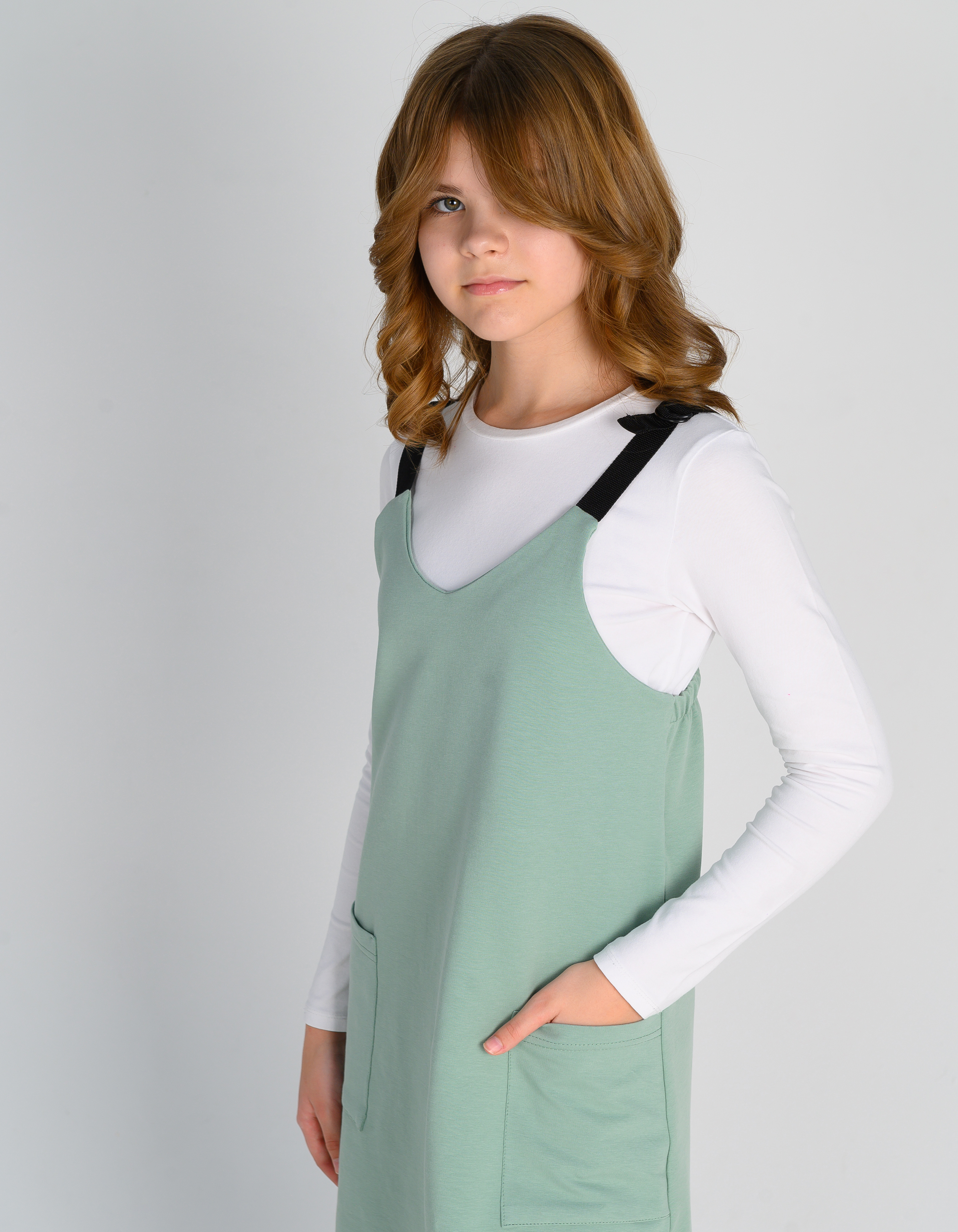 Сарафан MiloTa ПФ07/олива - фото 6