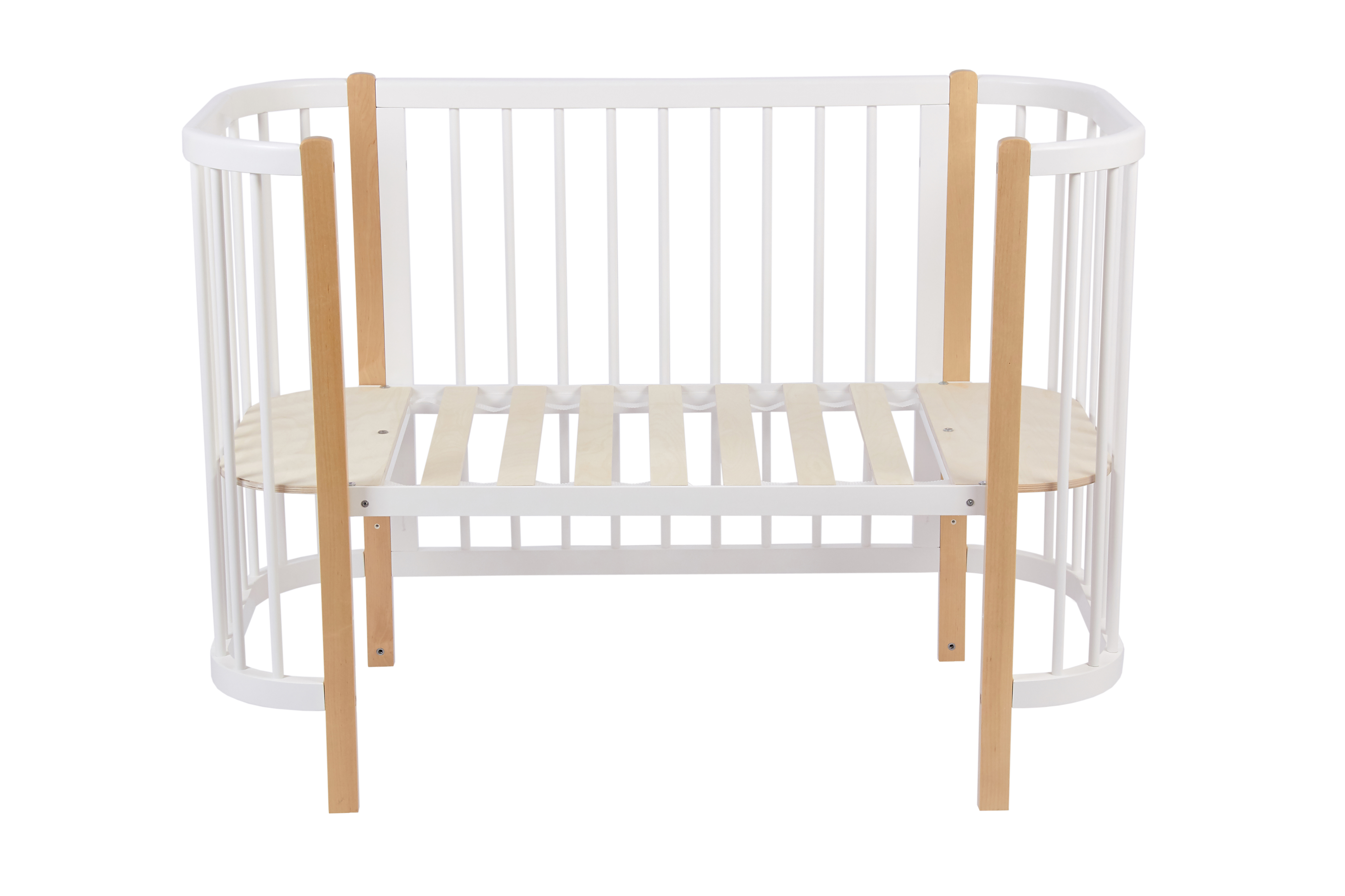 Детская кроватка Polini kids 350 прямоугольная, продольный маятник (белый) - фото 19