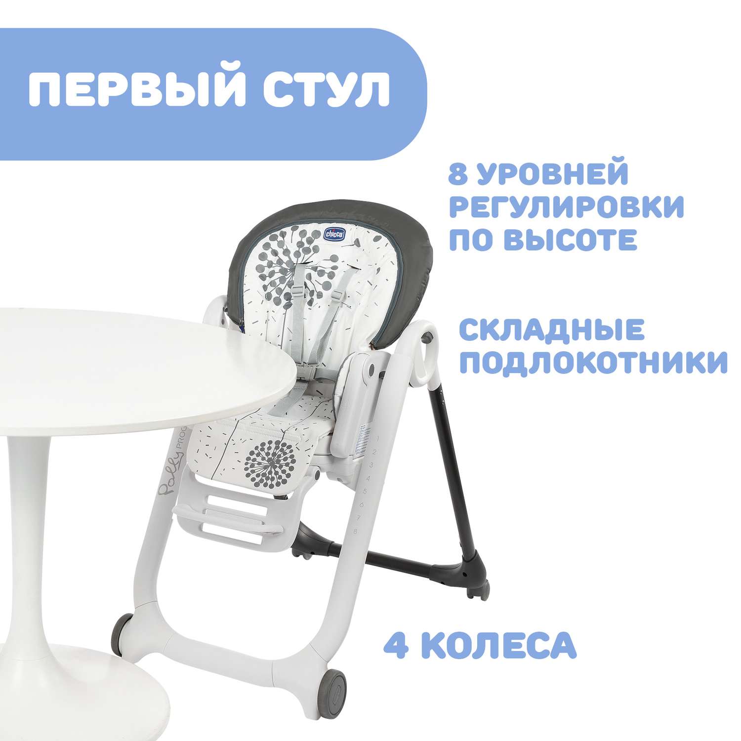 Стульчик для кормления Chicco трансформер - фото 23