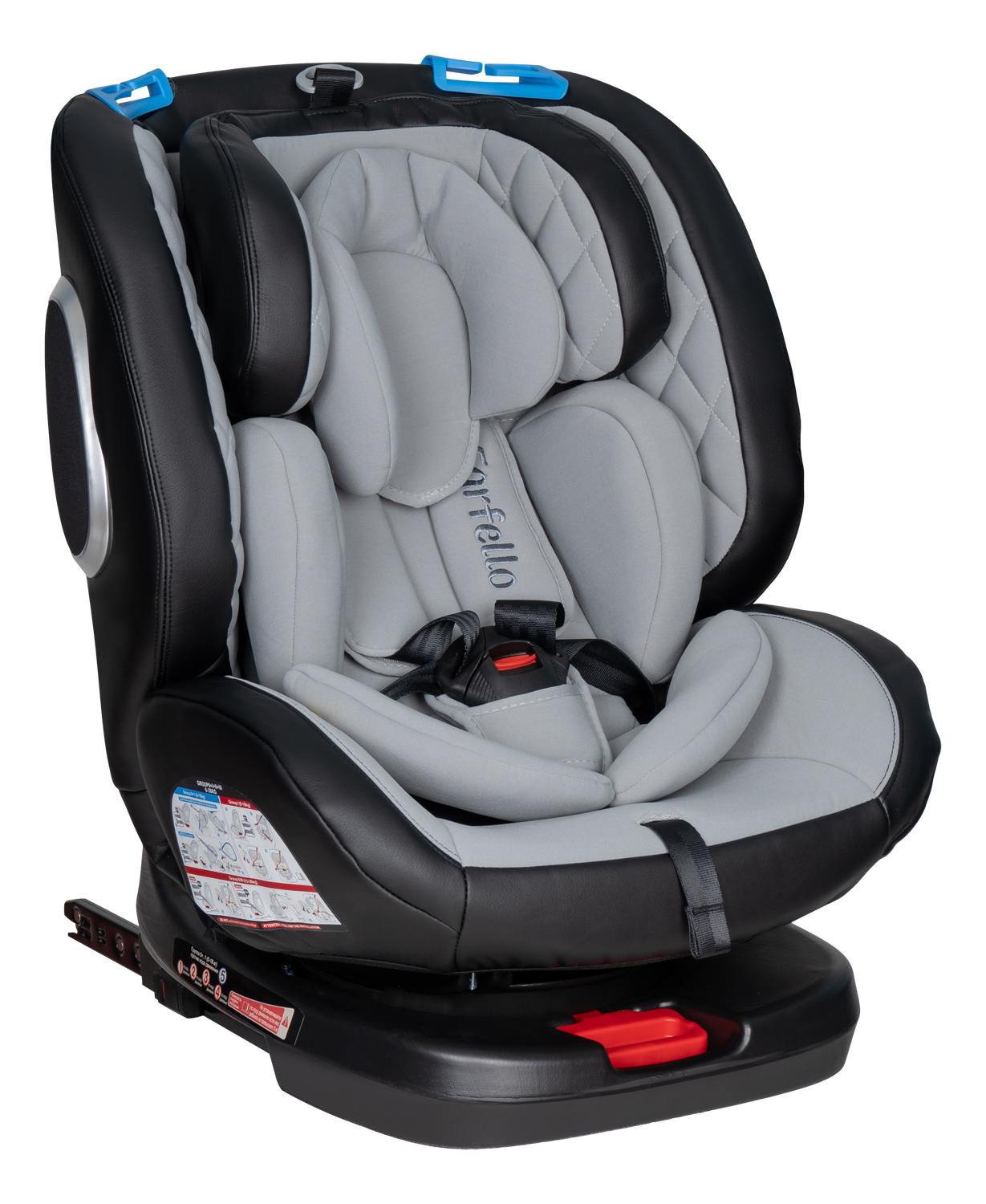 Автокресло Farfello YB102A Isofix 0+/1/2/3 (0-36 кг) серый - фото 8