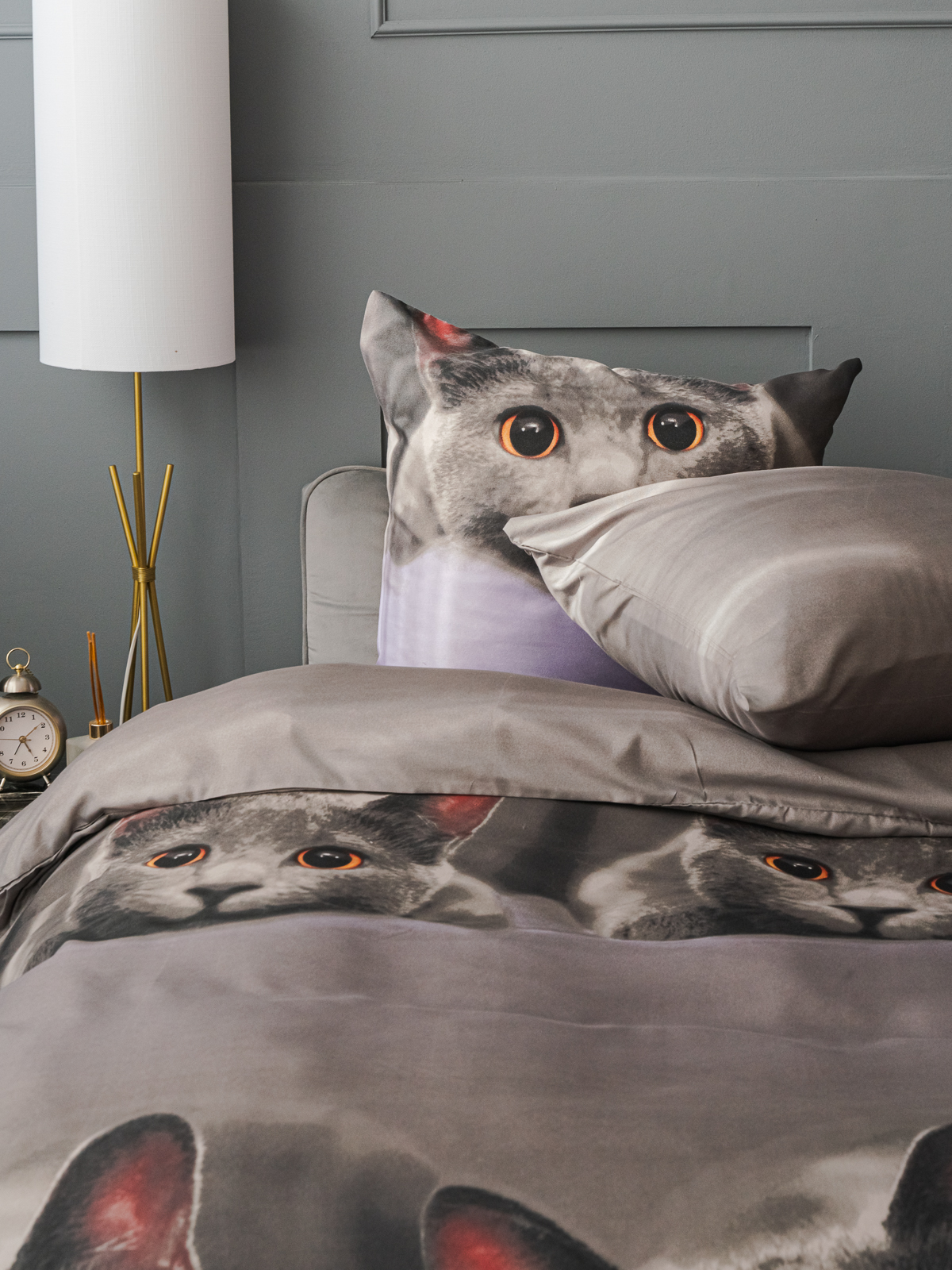 Комплект постельного белья PAVLine Котик двуспальный - фото 13