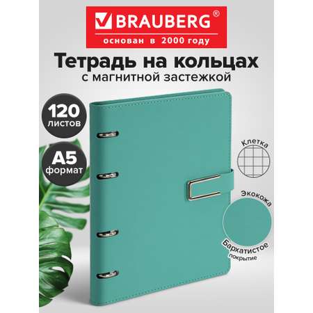 Тетрадь со сменным блоком Brauberg клетка 120 лист.