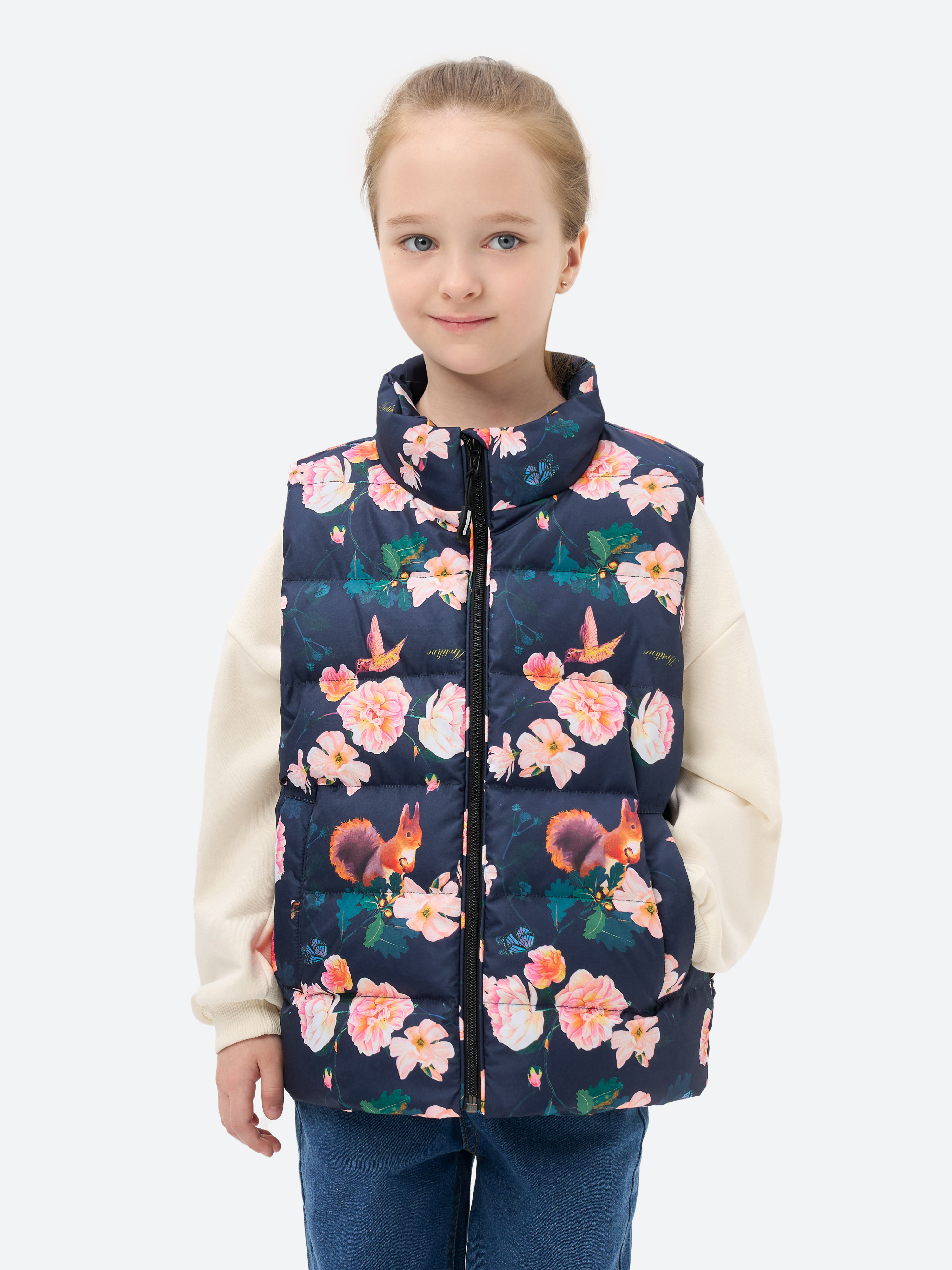 Жилет Arctiline Майри 800 D-25 Принт "Белочки" - фото 1
