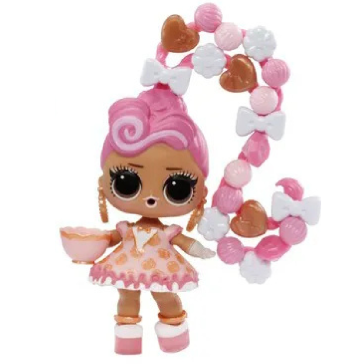 Кукла мини L.O.L. Surprise! Hair Beads высота 8 см 511205 - фото 2