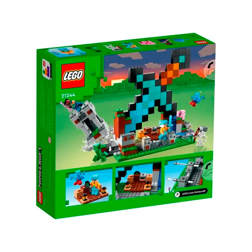Конструктор LEGO Minecraft Бастион меча блочный - фото 2
