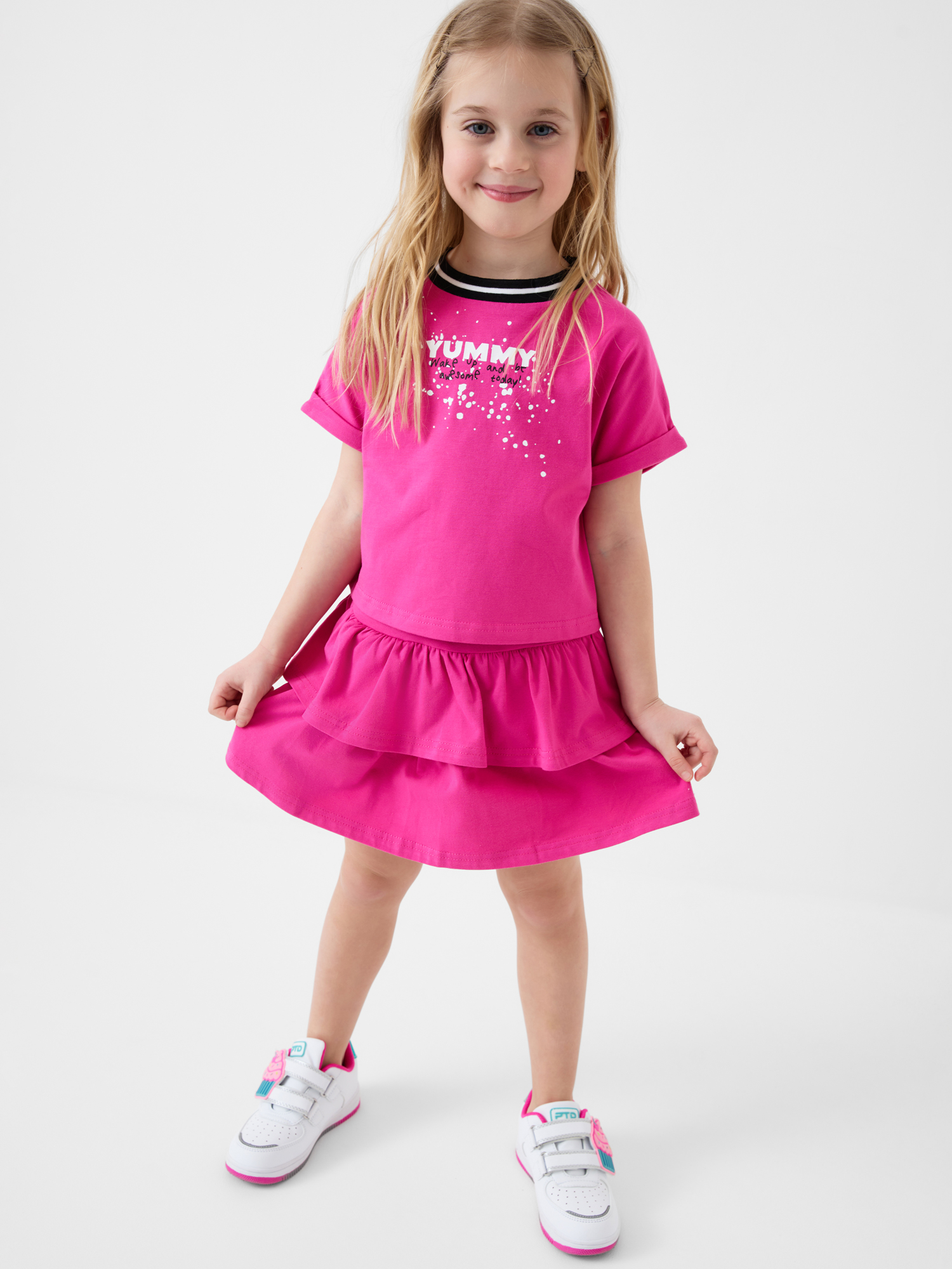 Футболка и юбка-шорты PlayToday 12622420 - фото 4