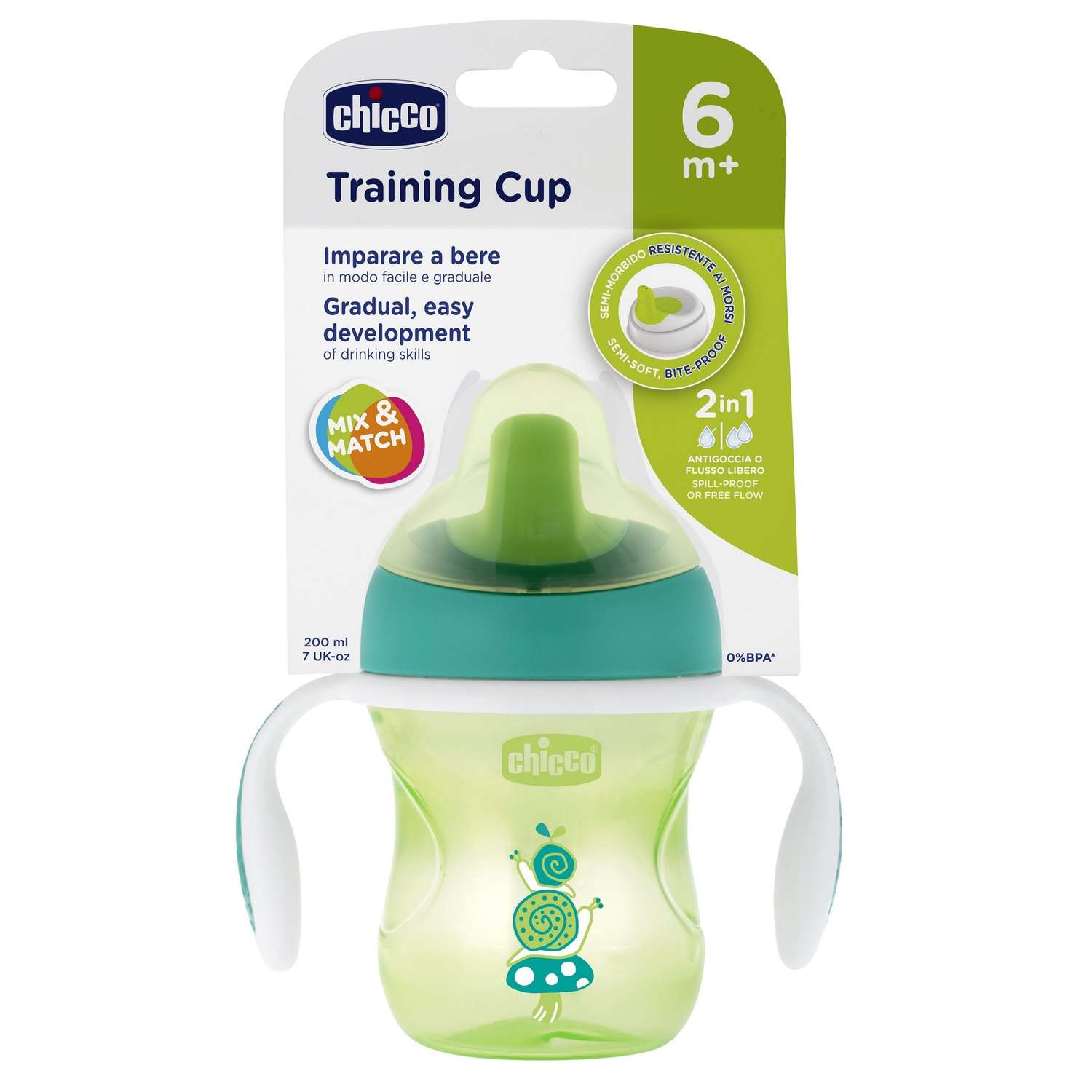 Чашка Chicco Training Cup 200 мл - фото 6