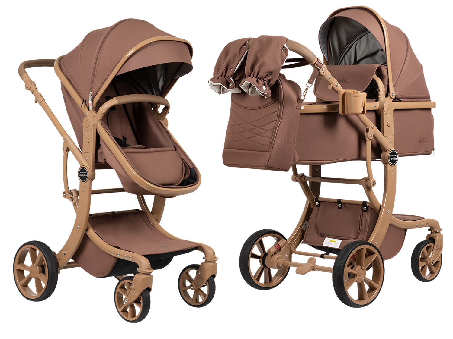 Коляска трансформер Aimile Авантюрист / Adventurer коричневый - фото 13