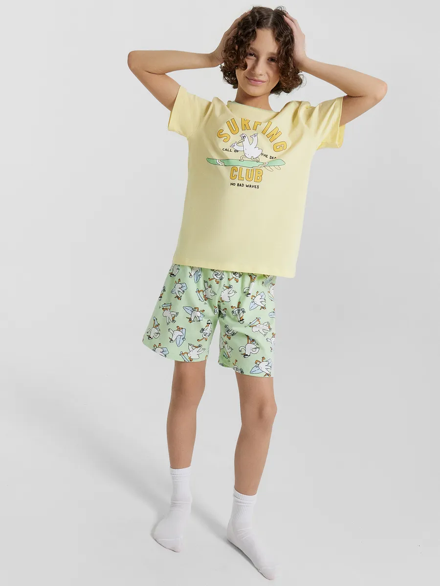 Изображение товара Пижама Mark Formelle для мальчика из хлопка с весёлым дизайном Изображение товара Пижама Mark Formelle для мальчика из хлопка с весёлым дизайном