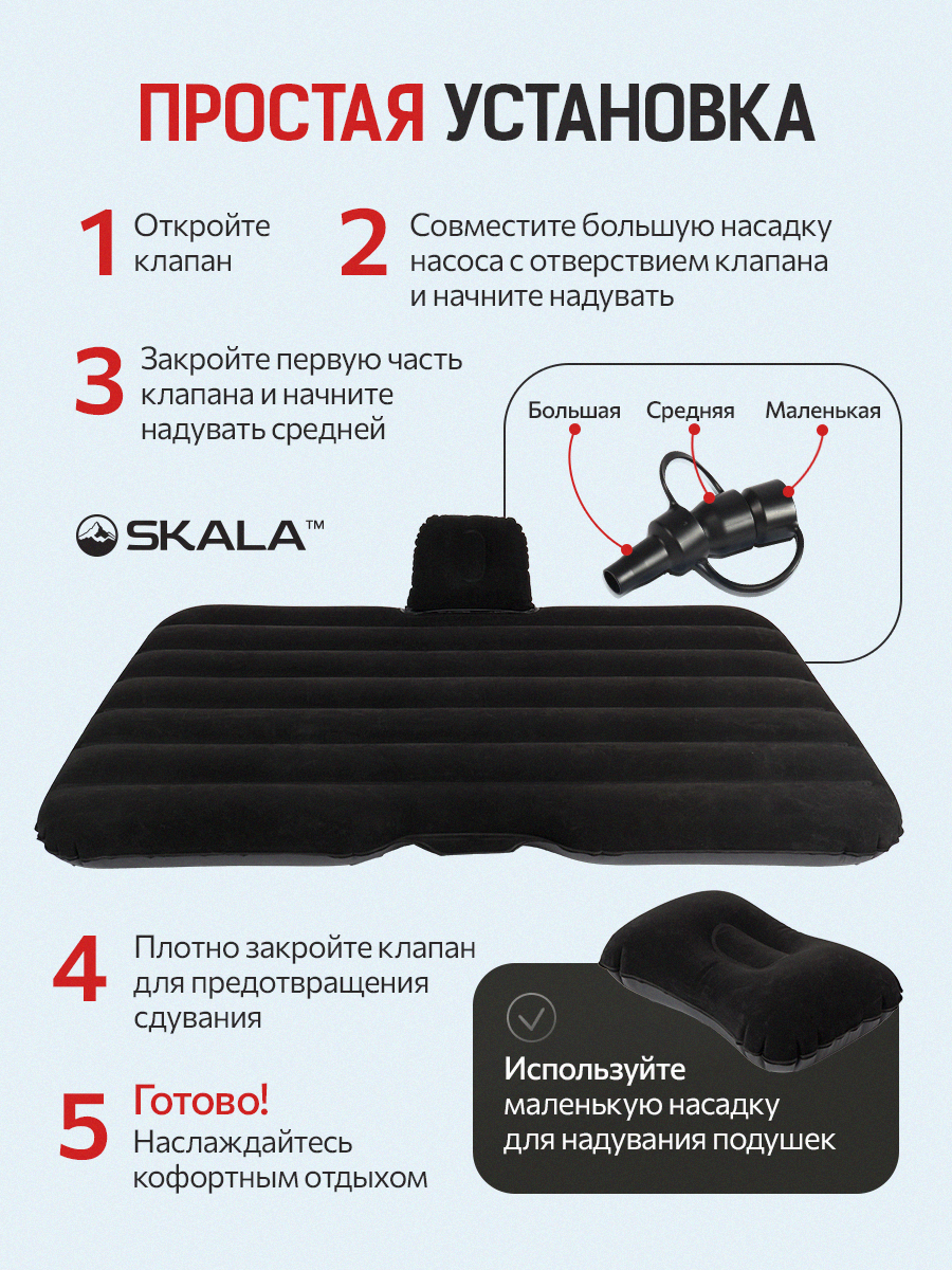 Матрас Рыжий кот Автомобильный / Серый / 135*75*12см - фото 5