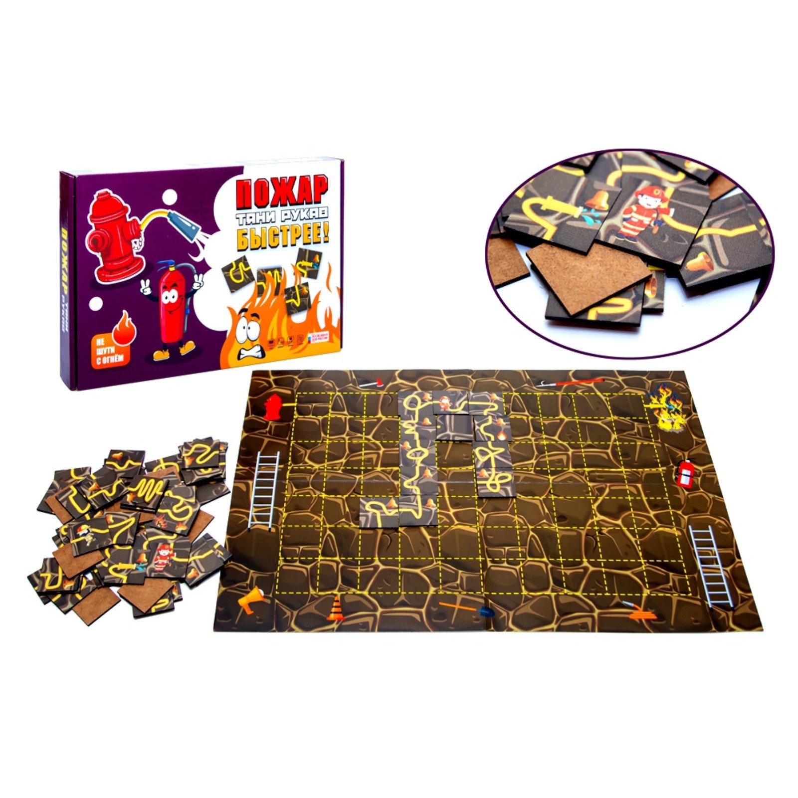 Настольная игра Sima-Land Пожар Тяни рукав - фото 3