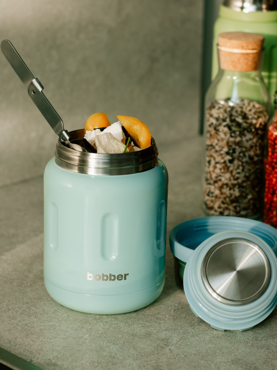 Термос для еды 700 мл Bobber Jerrycan светло-голубой - фото 7
