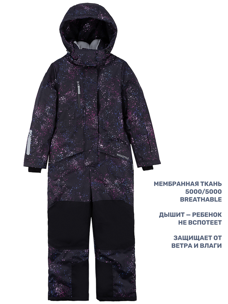 Комбинезон NIKASTYLE 8з5424 черный/фуксия - фото 5