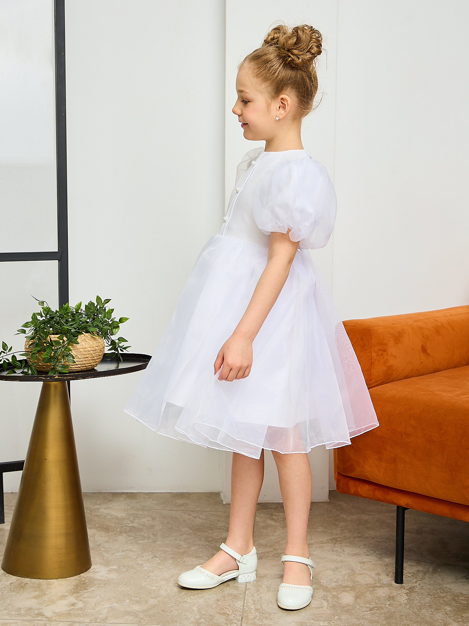 Платье Sofisha kids Plat.organza.white - фото 8