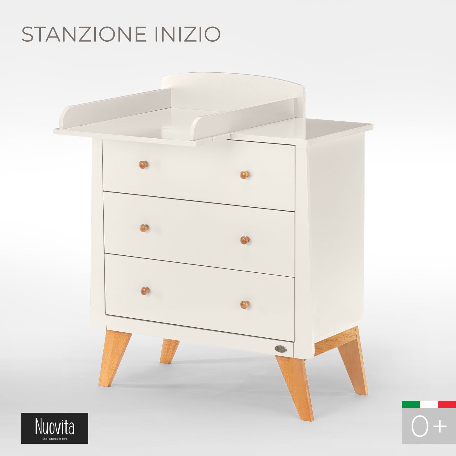 Комод пеленальный Nuovita Stanzione Inizio (ваниль) - фото 1