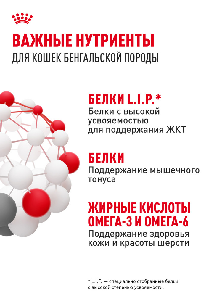 Корм сухой для кошек ROYAL CANIN 2кг Бенгальских - фото 5