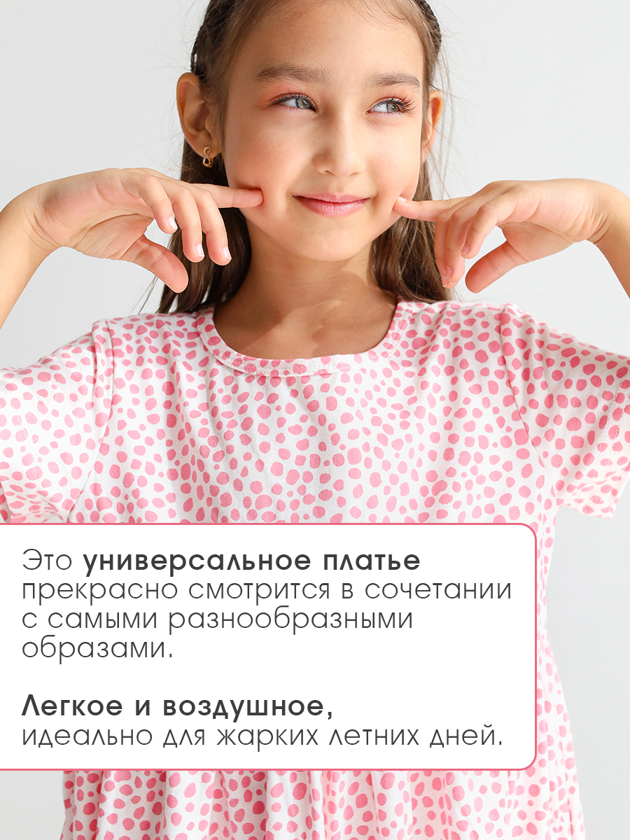 Платье MINIDINO Т-ПЛ-001Платье Крапинка фруктовый лед - фото 3